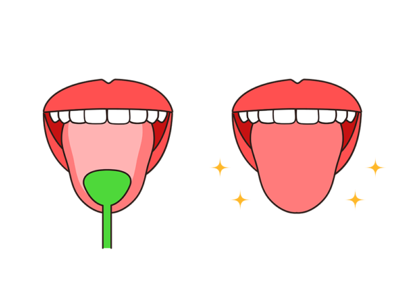 舌磨き画像