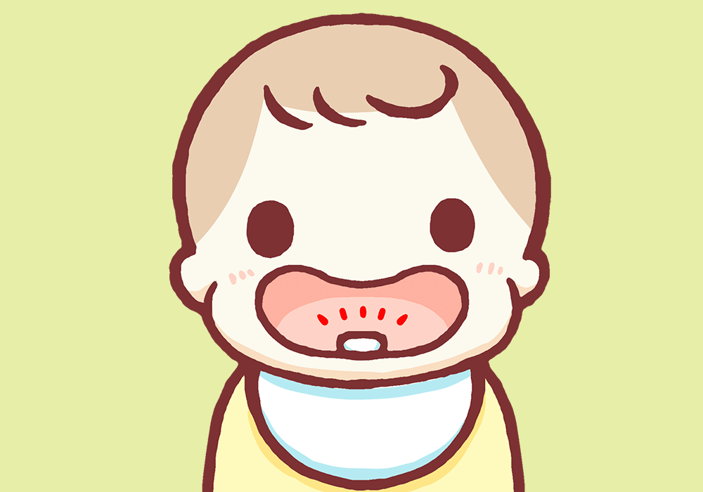乳歯が生えてきた赤ちゃん