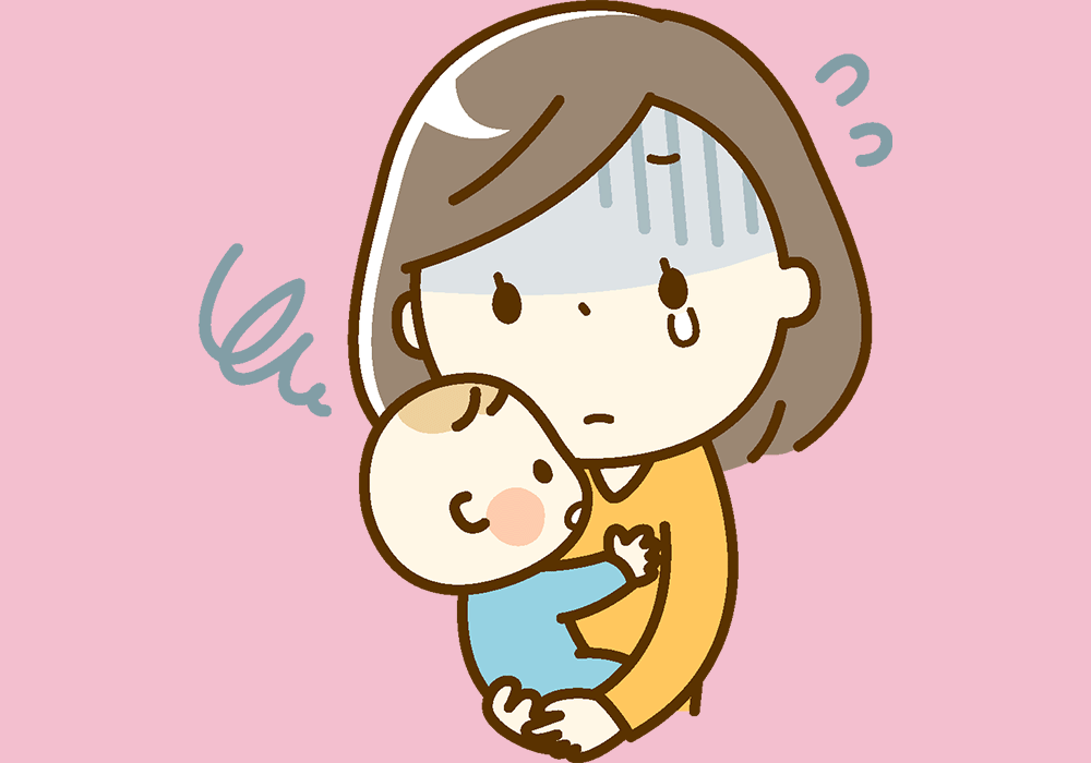 赤ちゃんが心配な女性